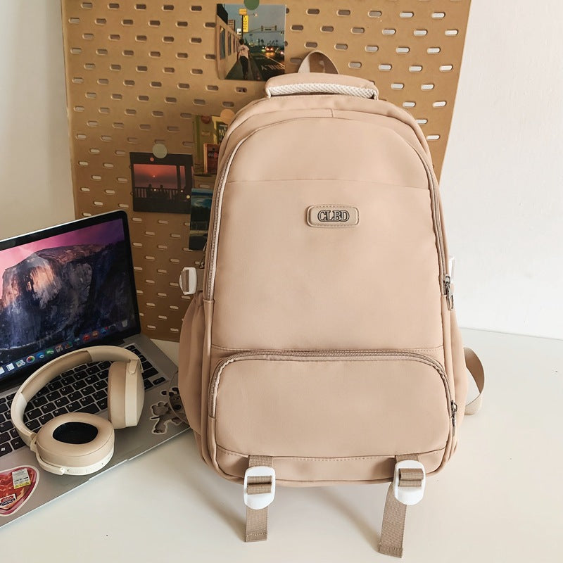 Mochila para estudiantes de campus de color liso que combina con todo