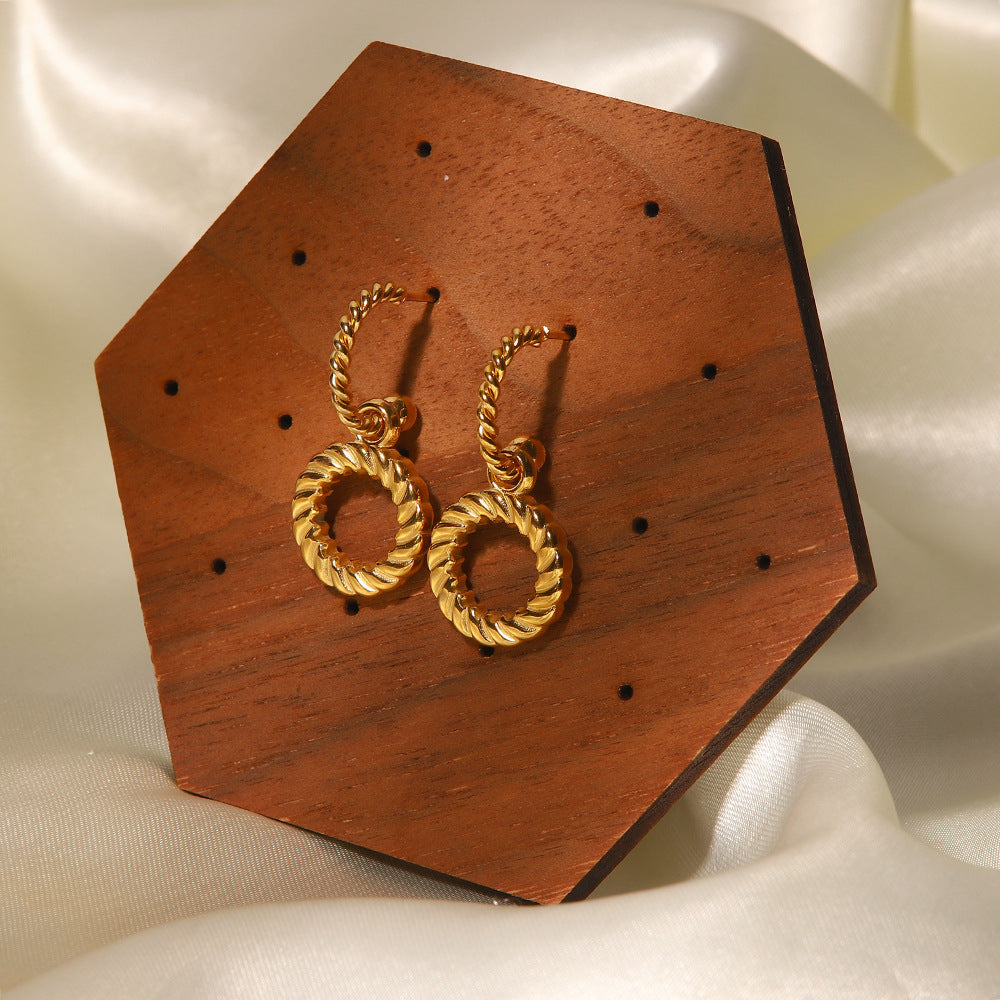 Personalized hoop earrings