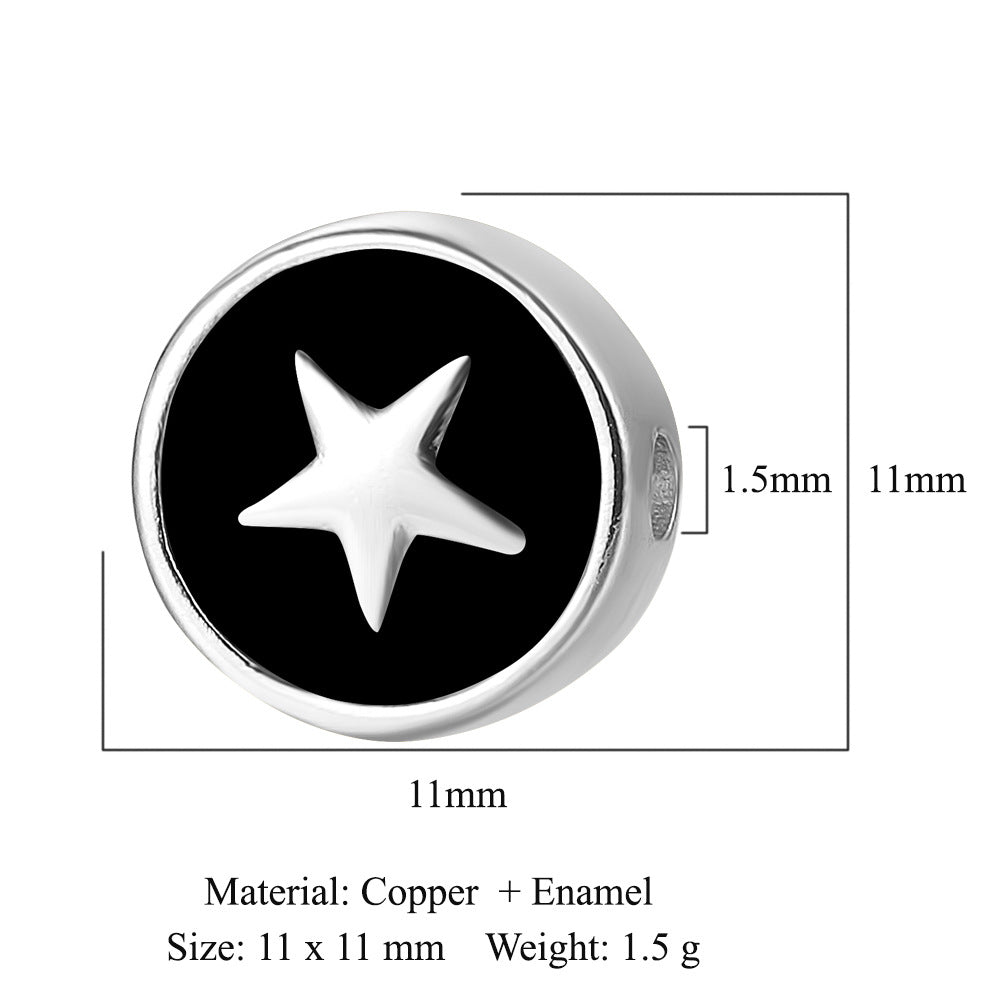 Virgin of Oil Copper Zircon Beads Spacer Beads