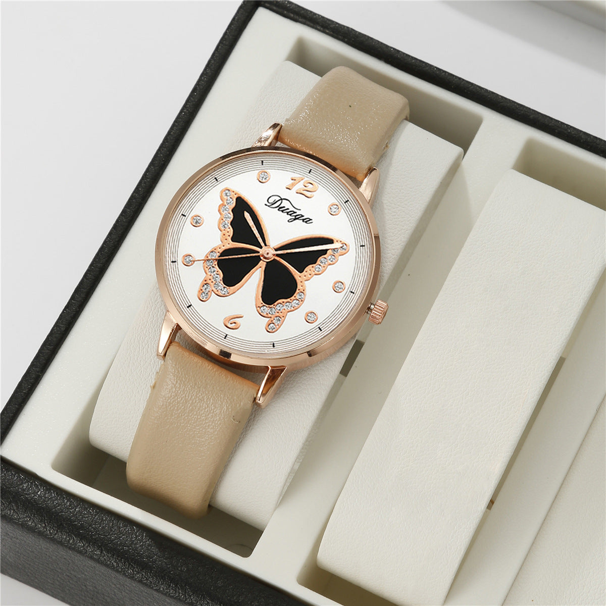 Watch Pearl Butterfly Jewelry Set