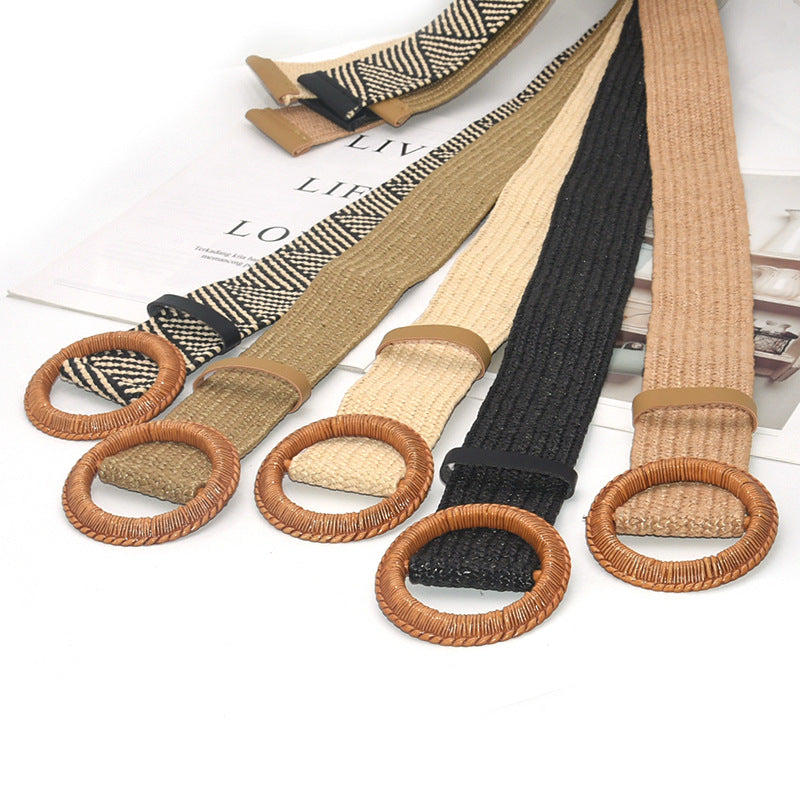 Non-porous round hole texture belt belt
