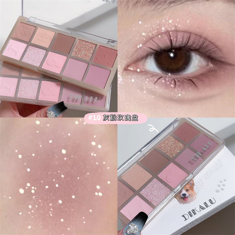 Paleta de sombras de ojos de 10 colores