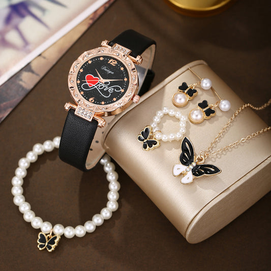 Watch Pearl Butterfly Jewelry Set Wholesale