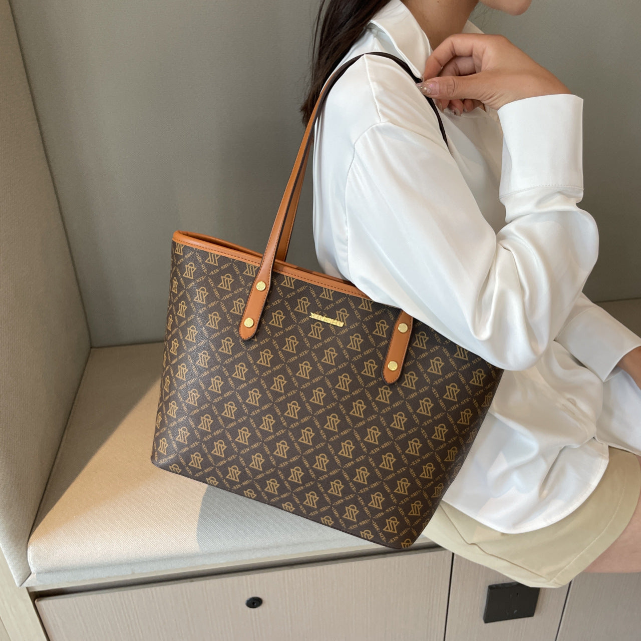 Premium Textured Printed Tote Bag