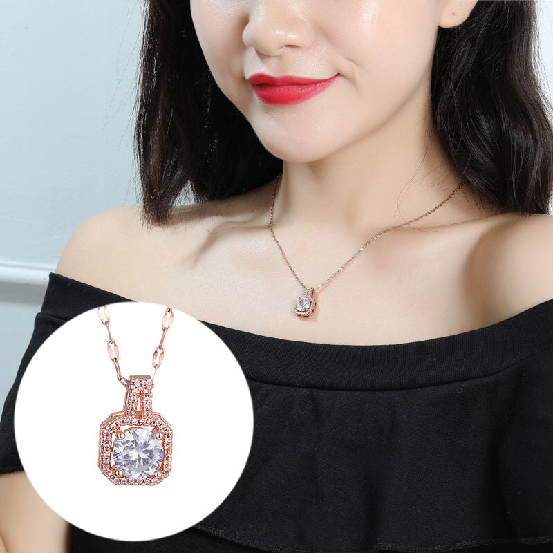 Versatile zircon pendant necklace