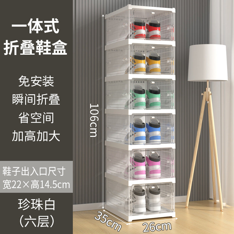 Transparent Foldable Shoe Cabinet