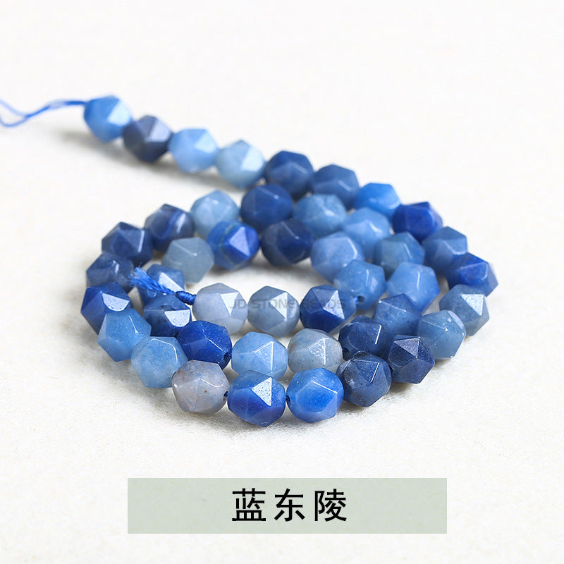 Chalcedony diamond cut rhombus beads loose beads