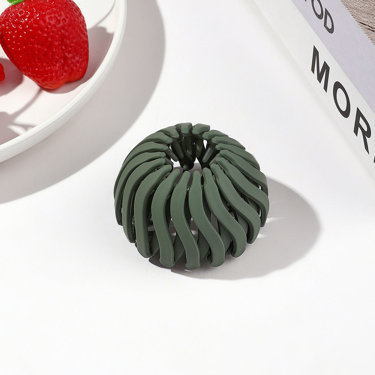 Korean nest hair ring claw clip