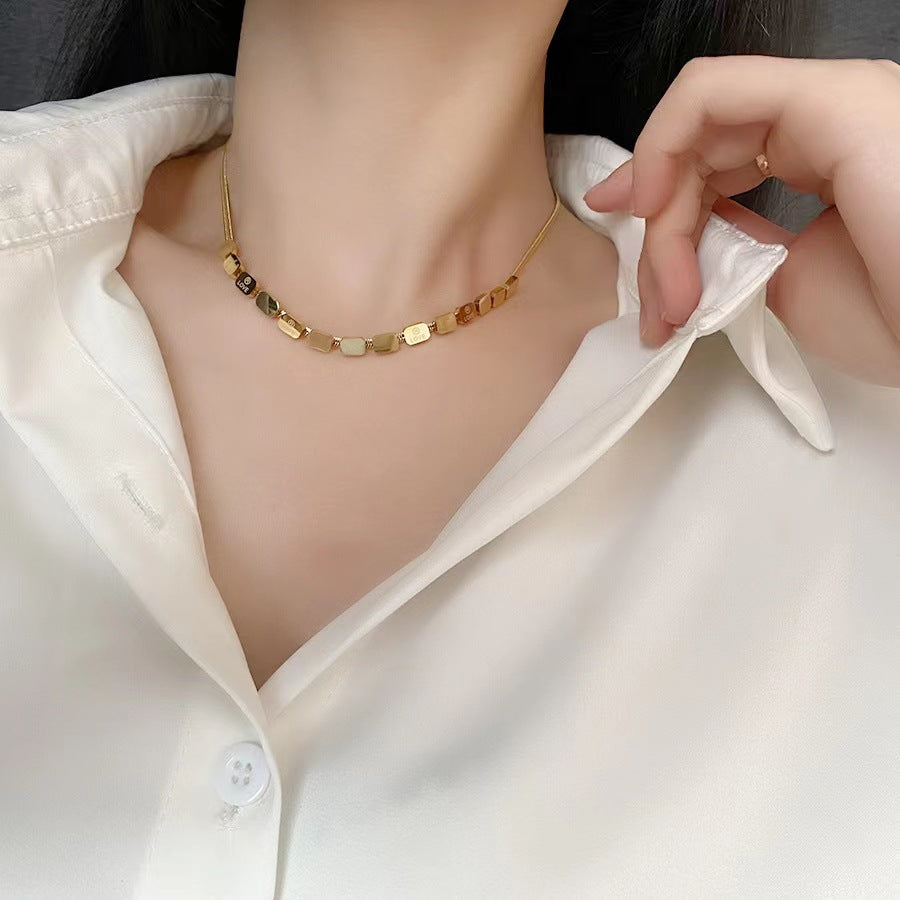 Pulseira Love Cube em aço de titânio: sofisticada, sem desbotamento, popular na Europa e na América