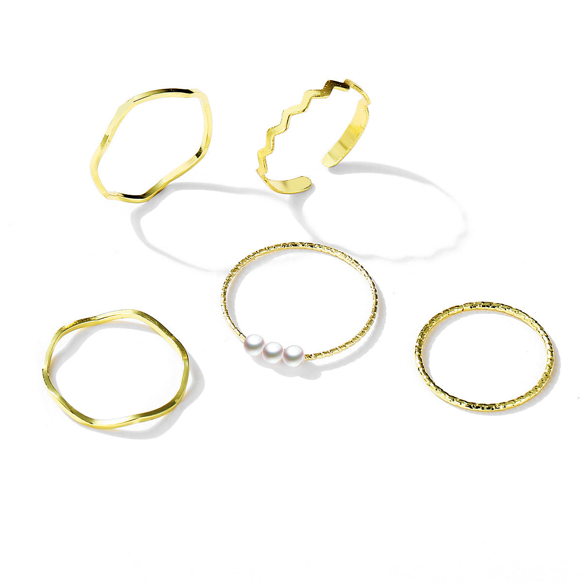 5-Piece Minimalist Ring Set
