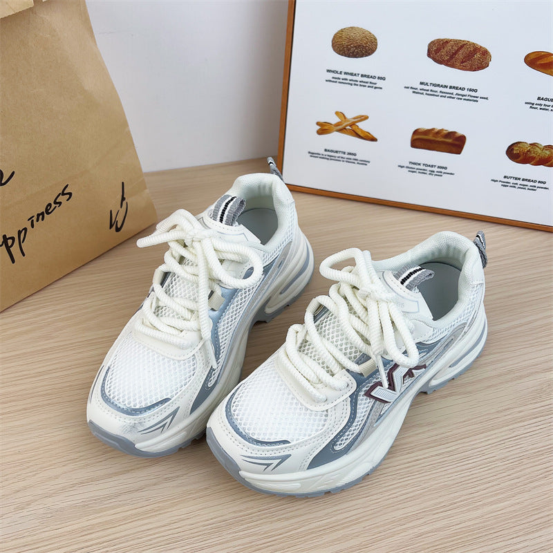 Thick sole height increasing casual women's sports shoes