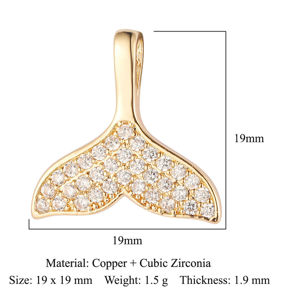 Sunflower Tree of Life Copper Zircon DIY Pendant