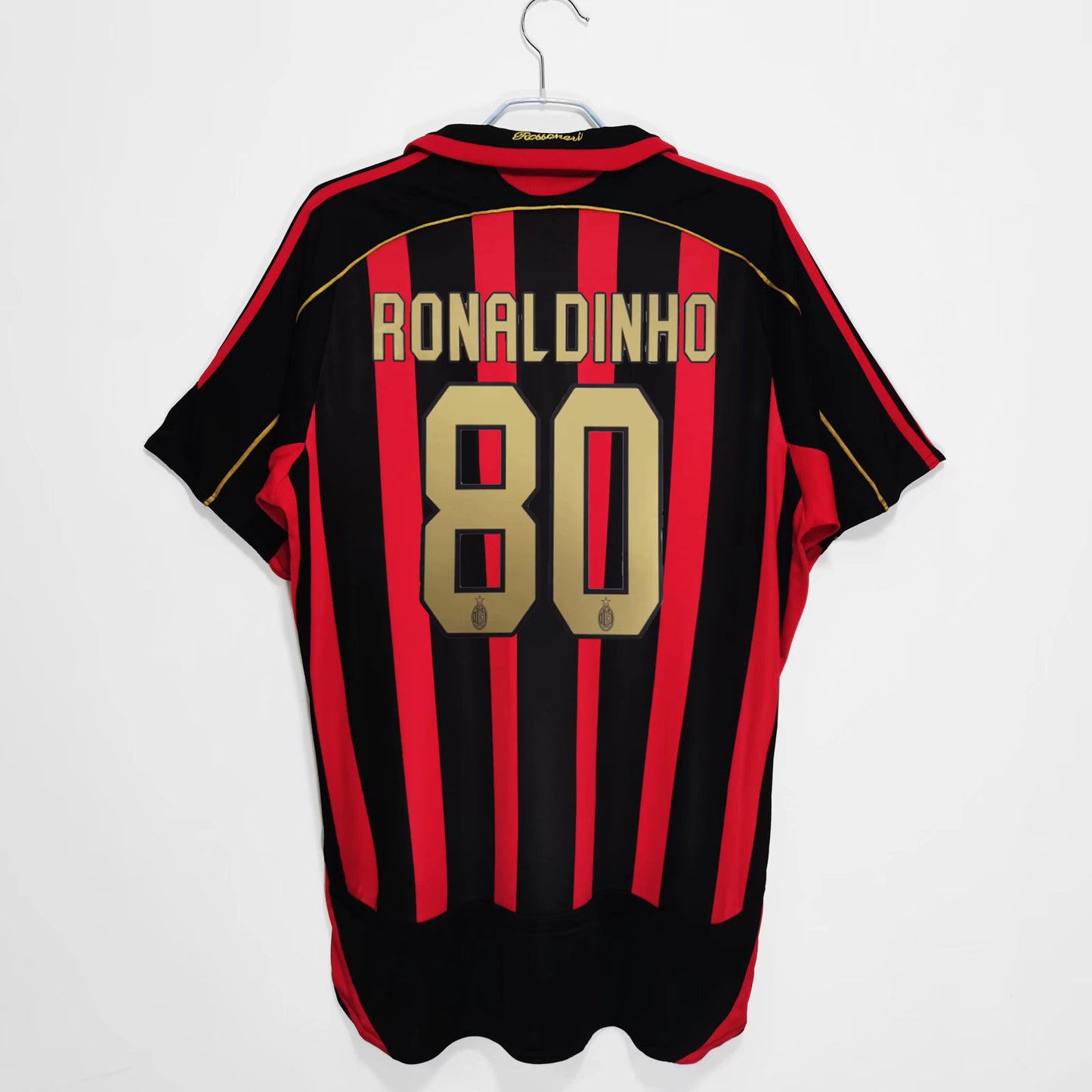 Camiseta retro de manga corta de local y visitante del AC Milan 06-07