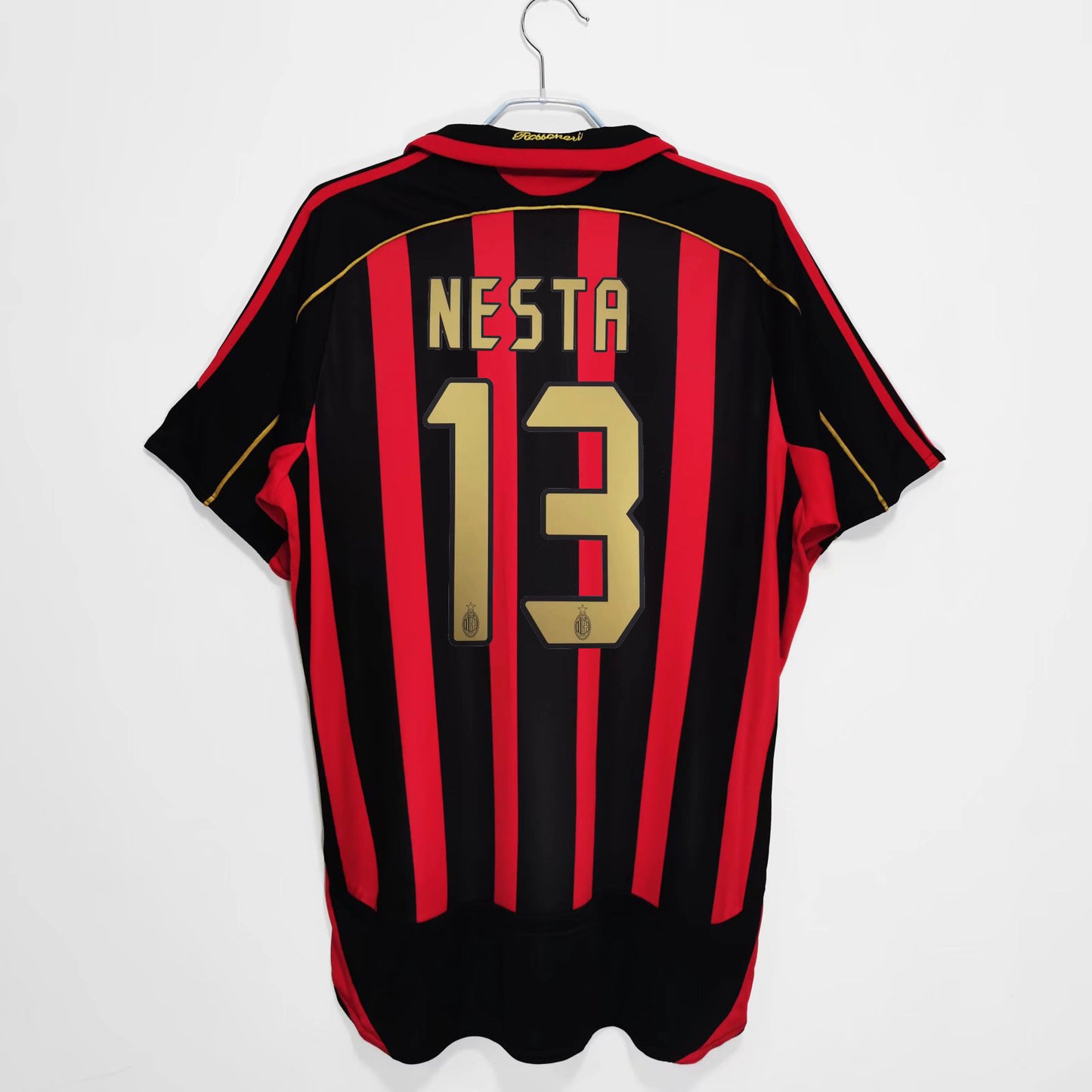 Camiseta retro de manga corta de local y visitante del AC Milan 06-07