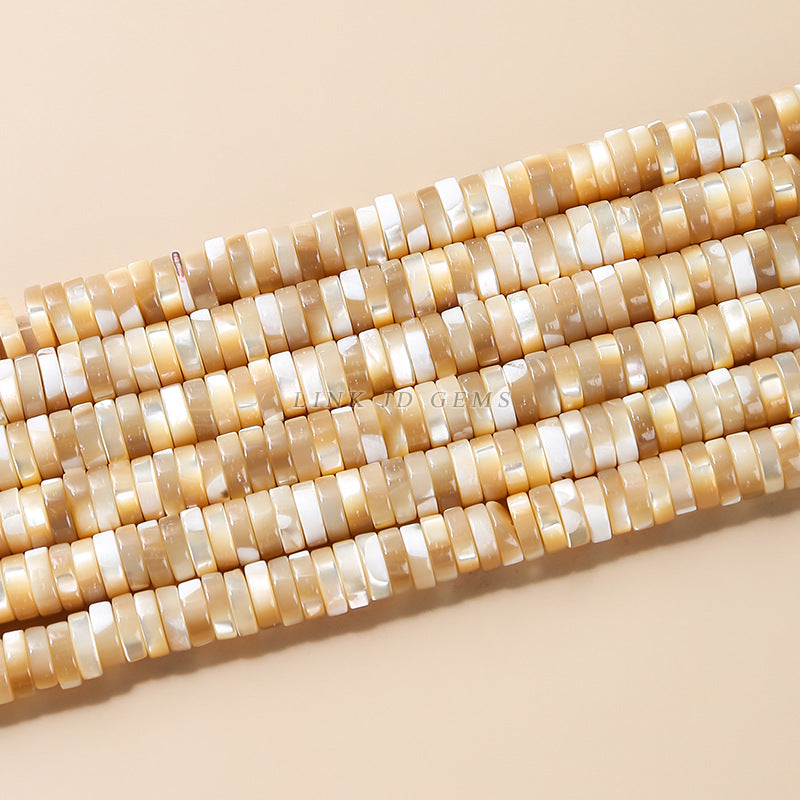 2 * 6Mm multi-color horseshoe snail shell right angle round piece loose beads