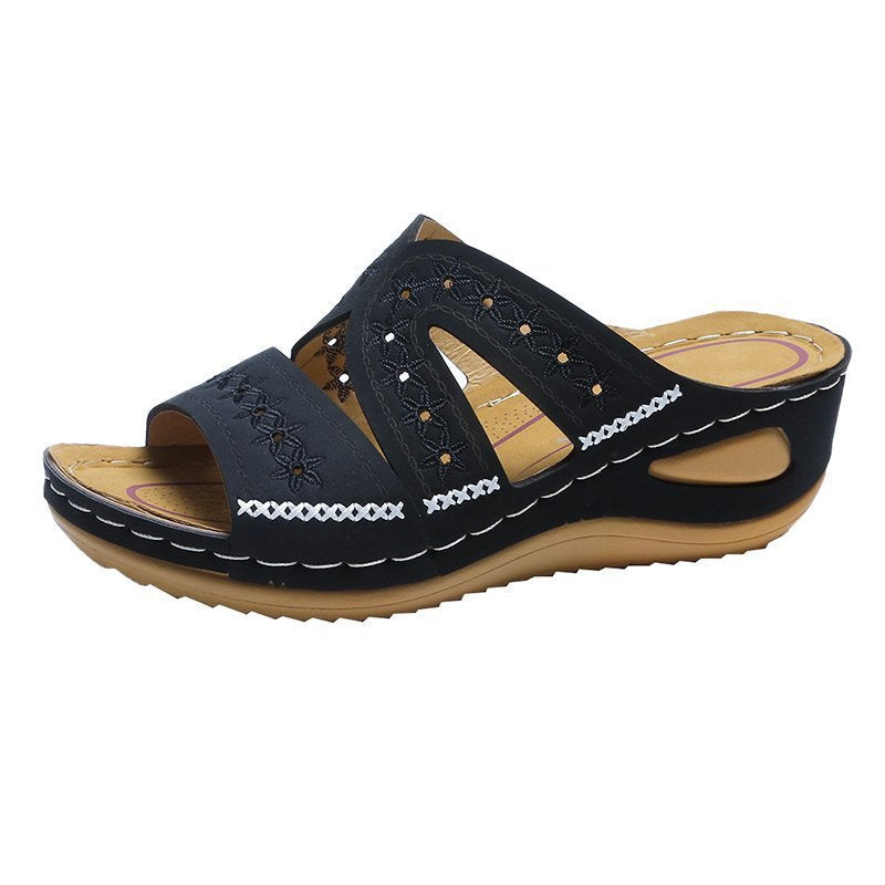 Wedge slippers women's shoes