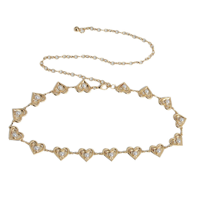 Summer women's belt metal love