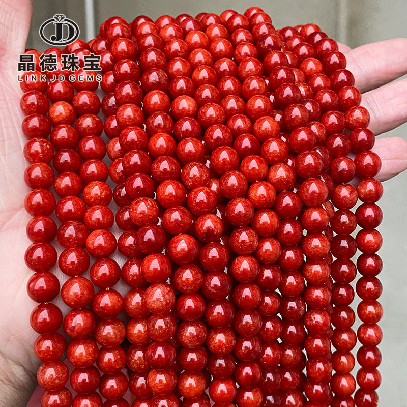 Optimization of Big Red Xinjiang Chalcedony Loose Beads
