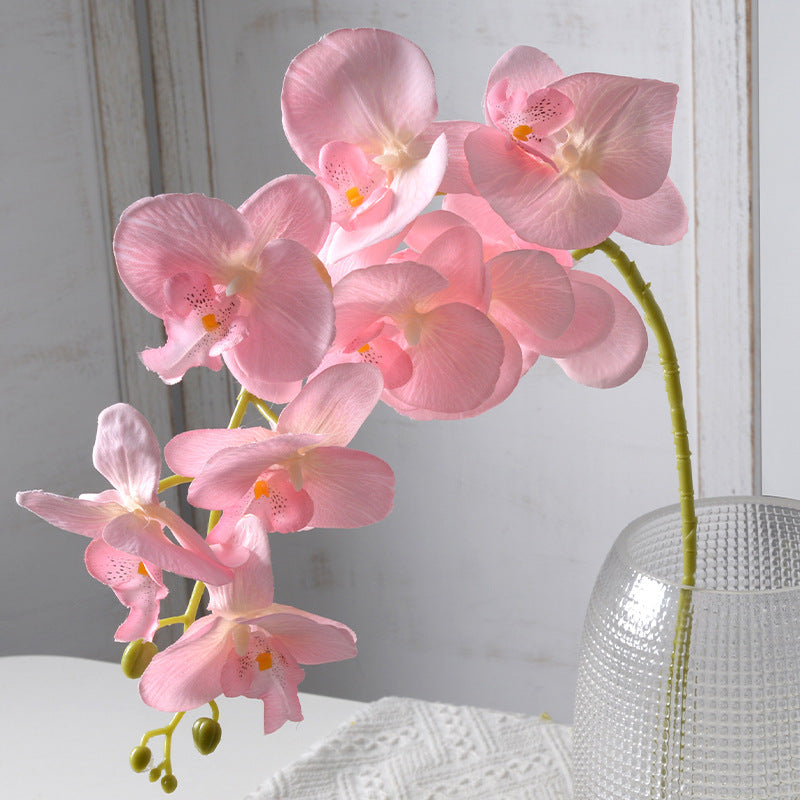 Single 9-head Phalaenopsis artificial flower