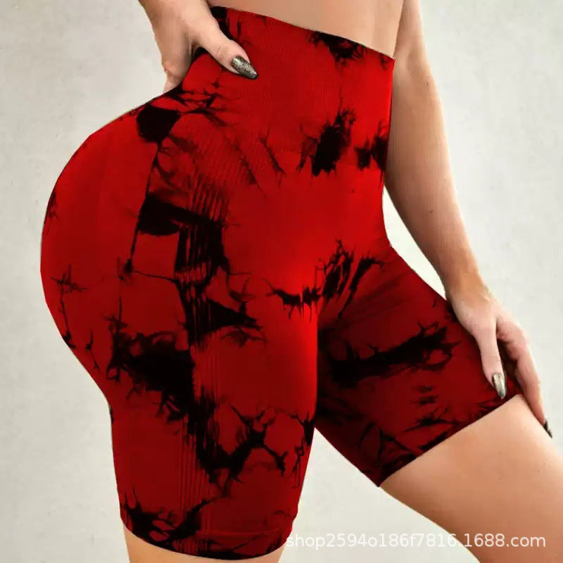 Leggings deportivos tie-dye sin costuras