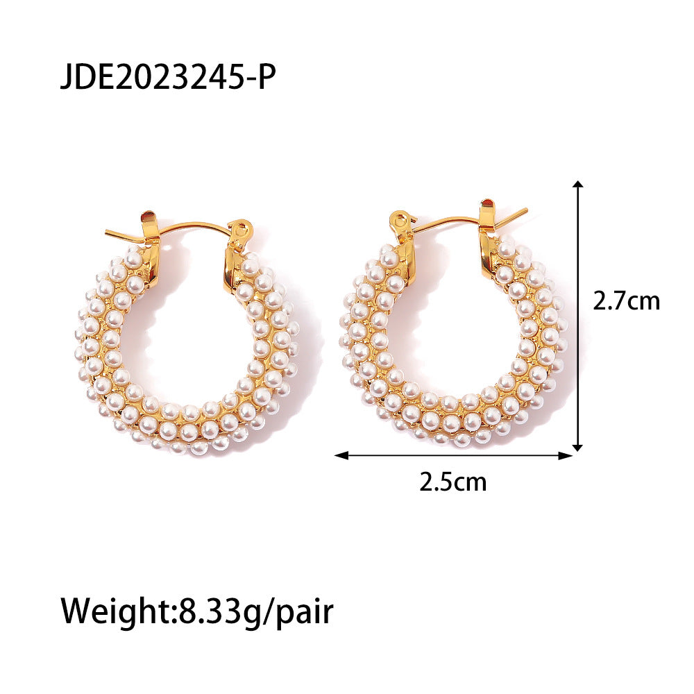 Pearl earrings jewelry