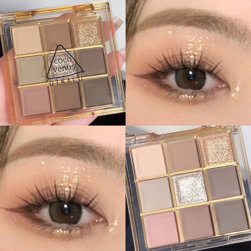 Transparent Nine-Color Acrylic Eyeshadow Palette