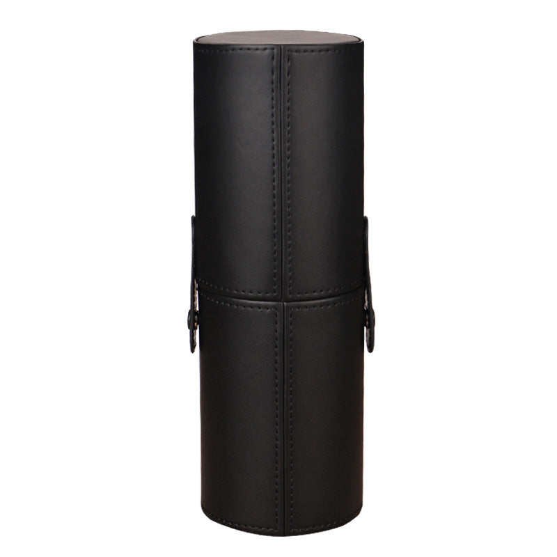 Soporte portátil para brochas de maquillaje.