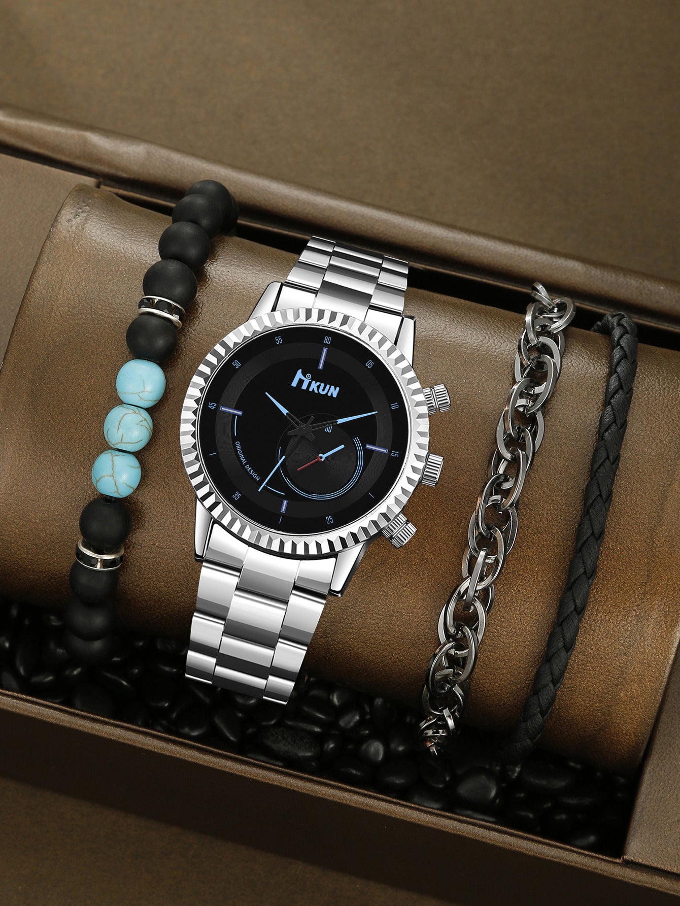 Watch Creative Personality Alloy Bracelet Set
