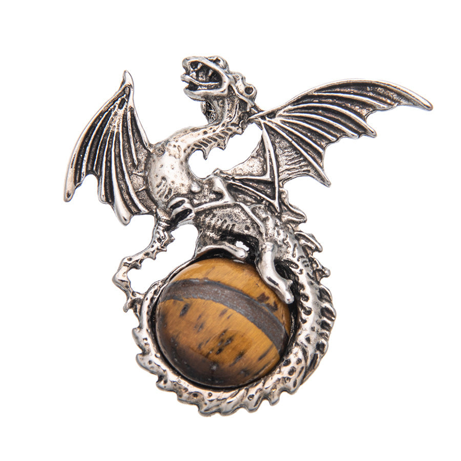 Crystal Pterosaur Green Aventurine Pendant