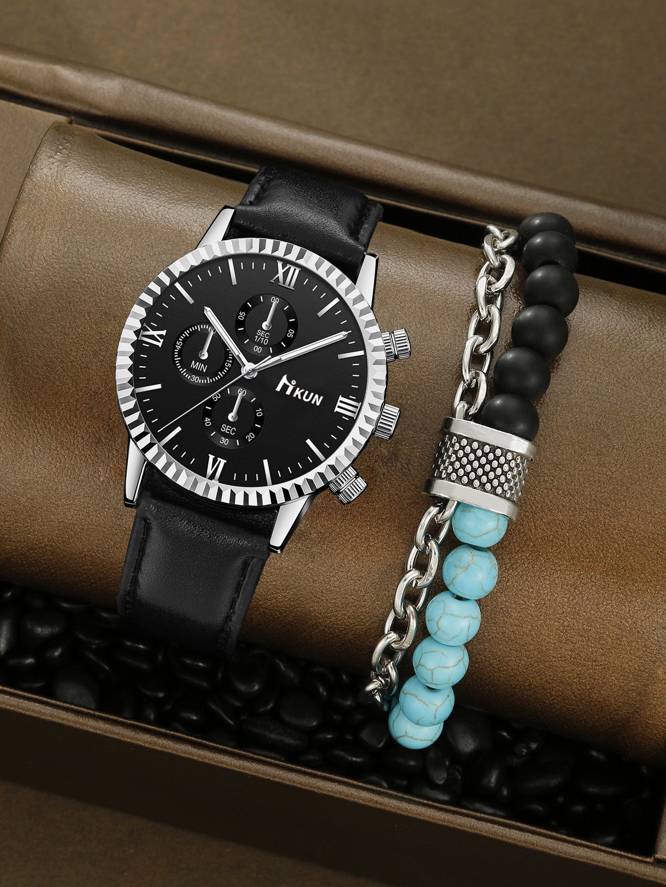 Quartz Watch Business Bracelet Set