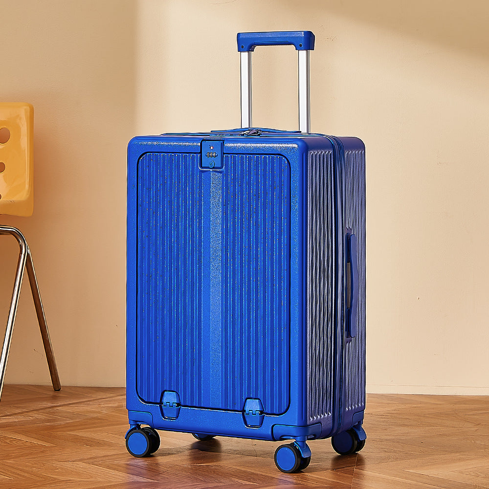 Front opening multi-function suitcase
