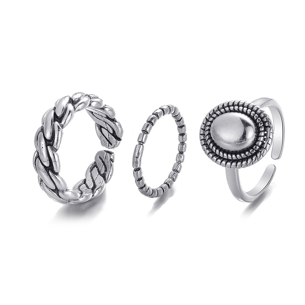 Adjustable Twist Chain Ring Set (3-Piece)