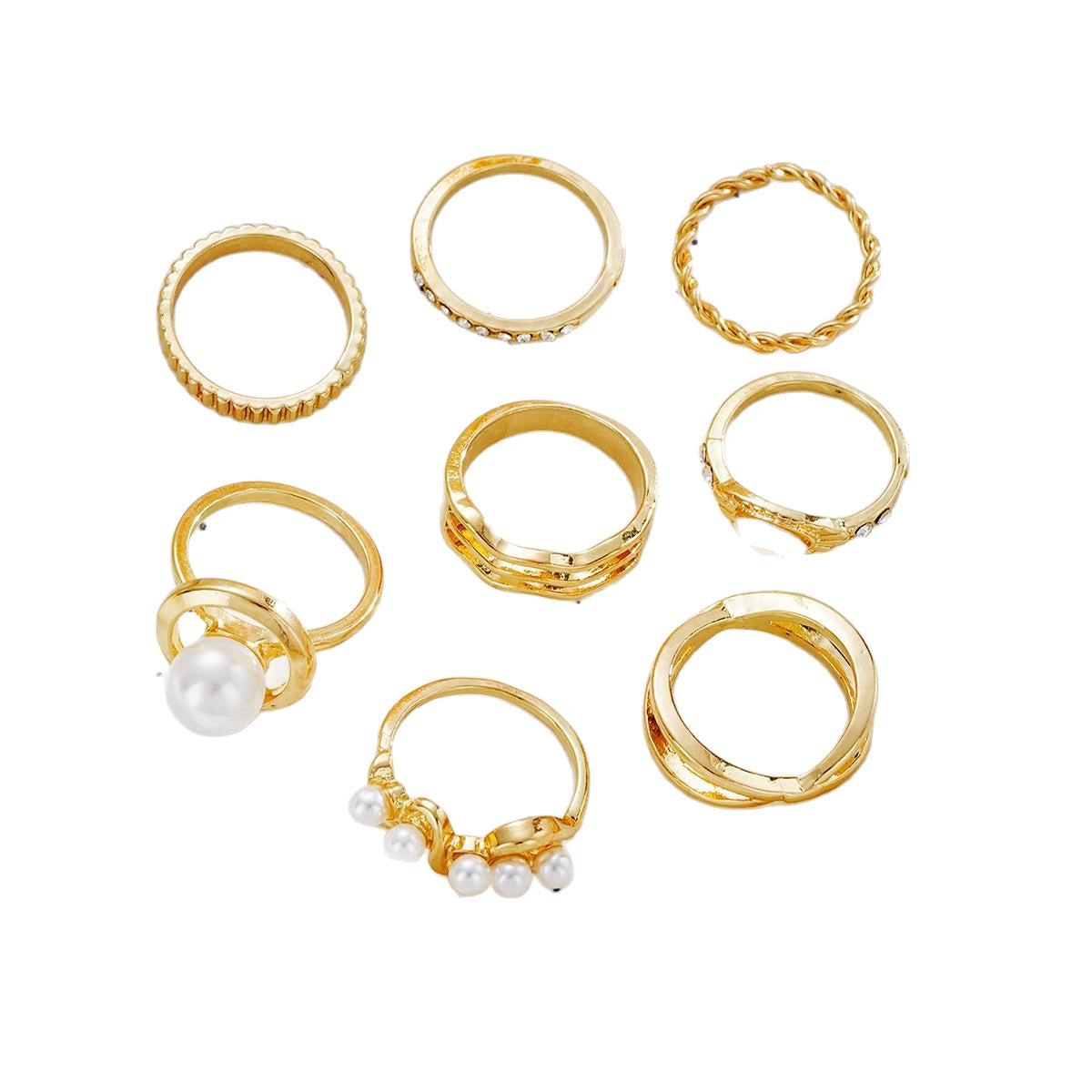 French Gold-Plated Wave Ring