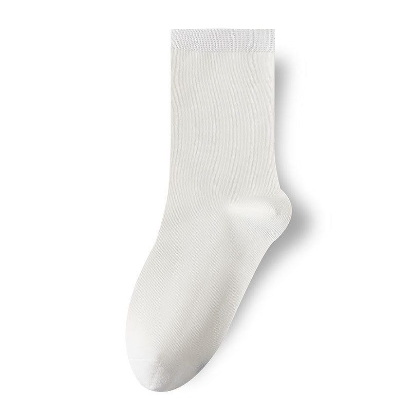 Spring-Summer Thin Breathable Solid Color Kids' Socks