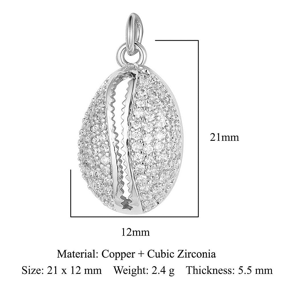 Virgin of the Cross Copper Zircon Shell Necklace Bracelet Pendant