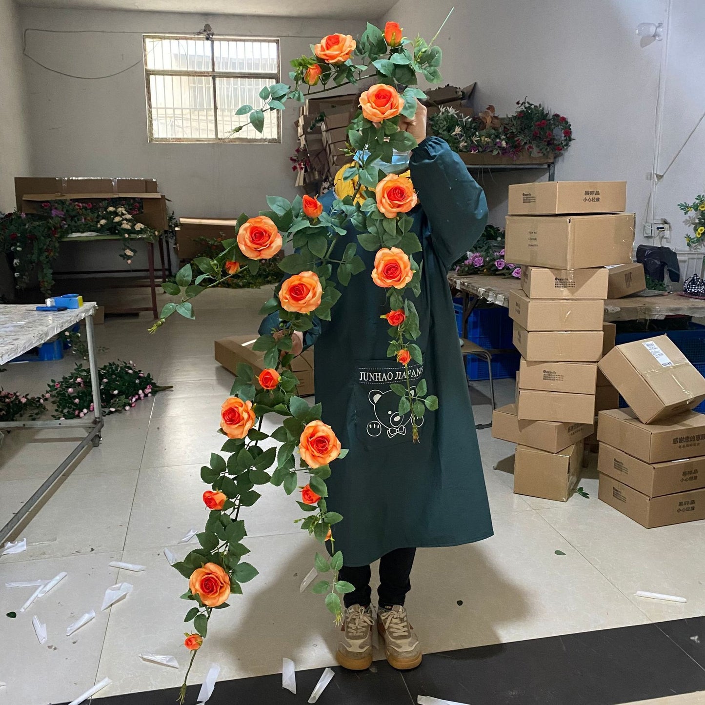 Rose vine artificial flower