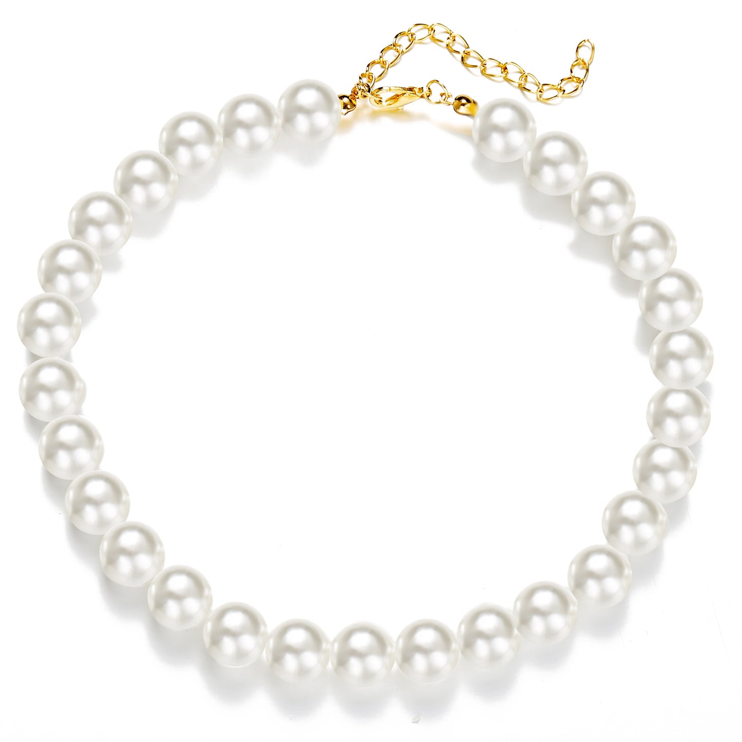 Pearl necklace choker clavicle necklace