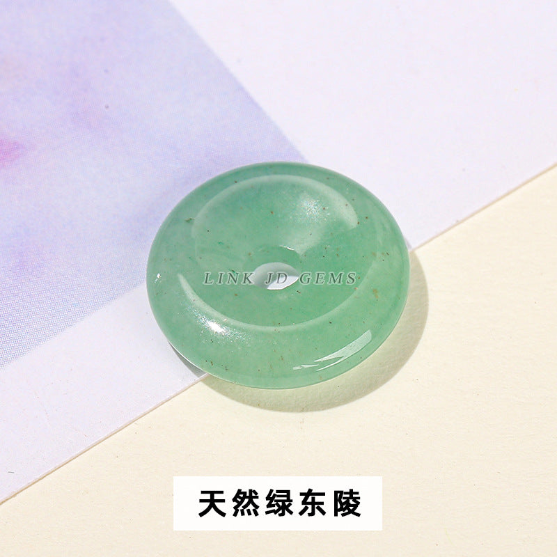 Accesorios de hebilla de seguridad de jade natural de 12 a 16 mm