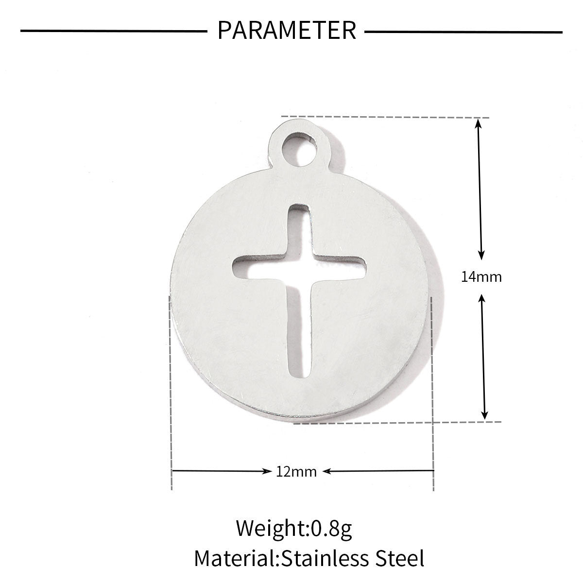 20 pcs/pack love sun titanium steel DIY jewelry pendant