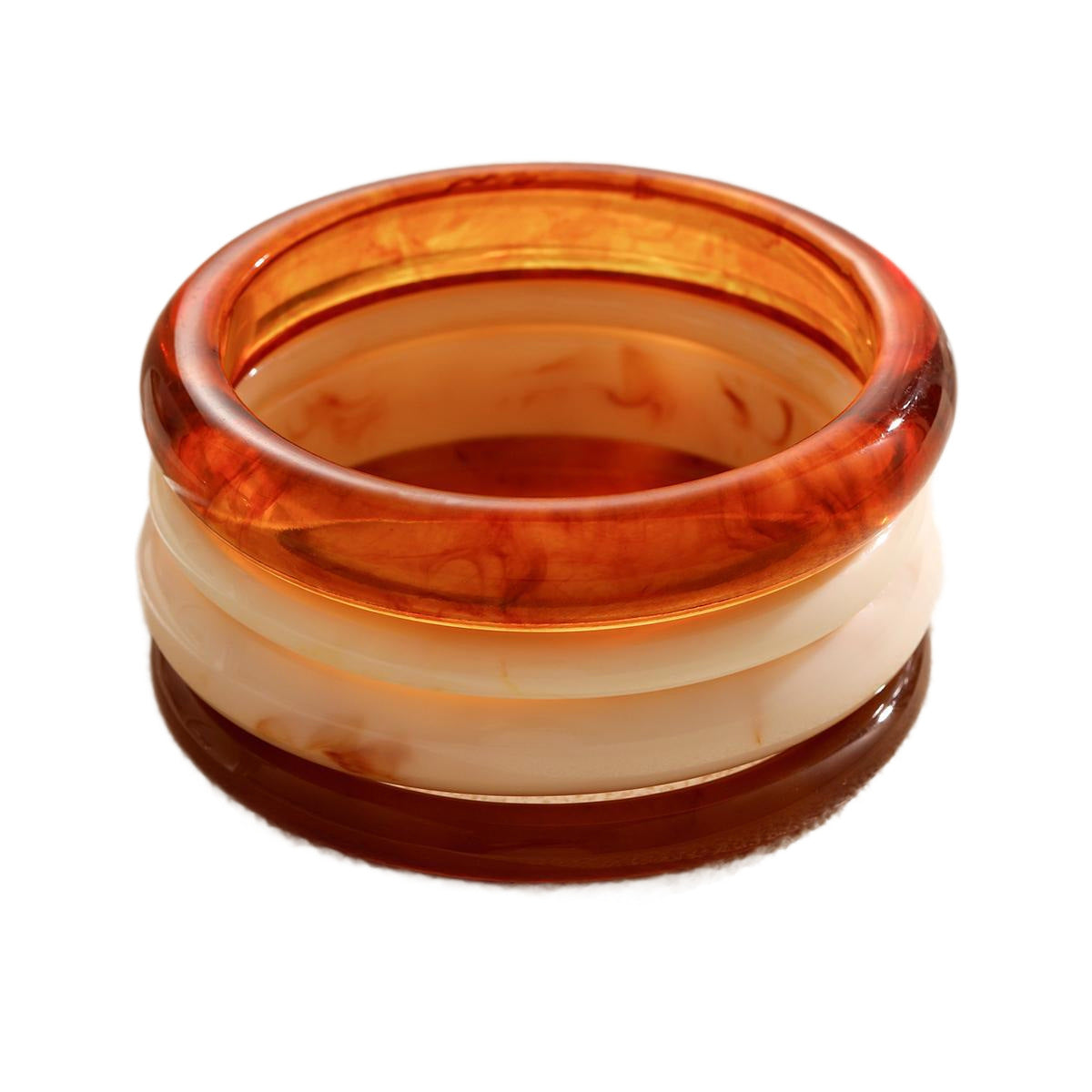 4Pcs Resin Acetate Bracelet Set