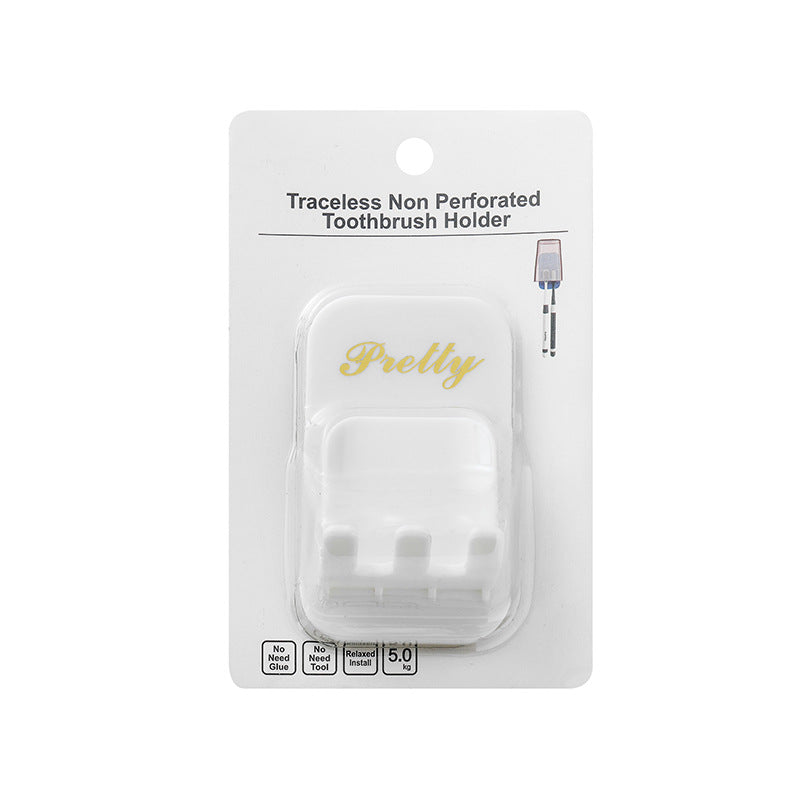 Portacepillos de dientes translúcido y organizador de vasos para enjuague bucal