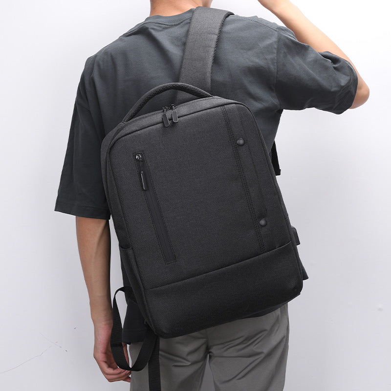 Simple business backpack computer bag