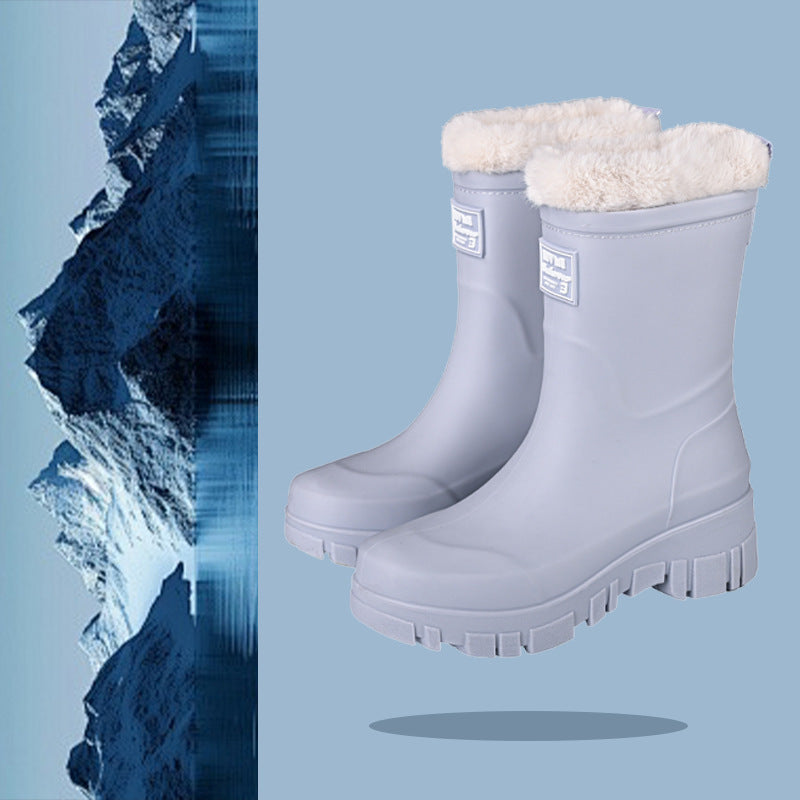 Rain boots thick-soled wear-resistant work shoes