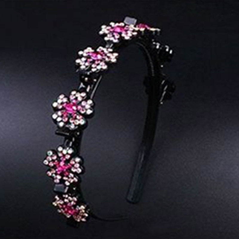 Snowflake rhinestone broken hair headband