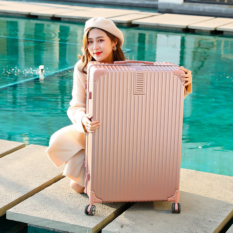 Oversized retro suitcase