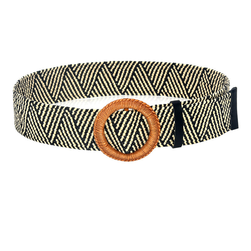 Non-porous round hole texture belt belt