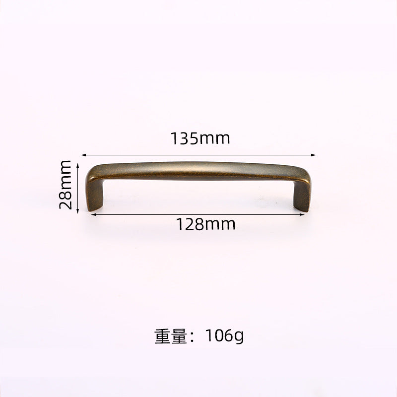 Vintage door handle antique copper gold