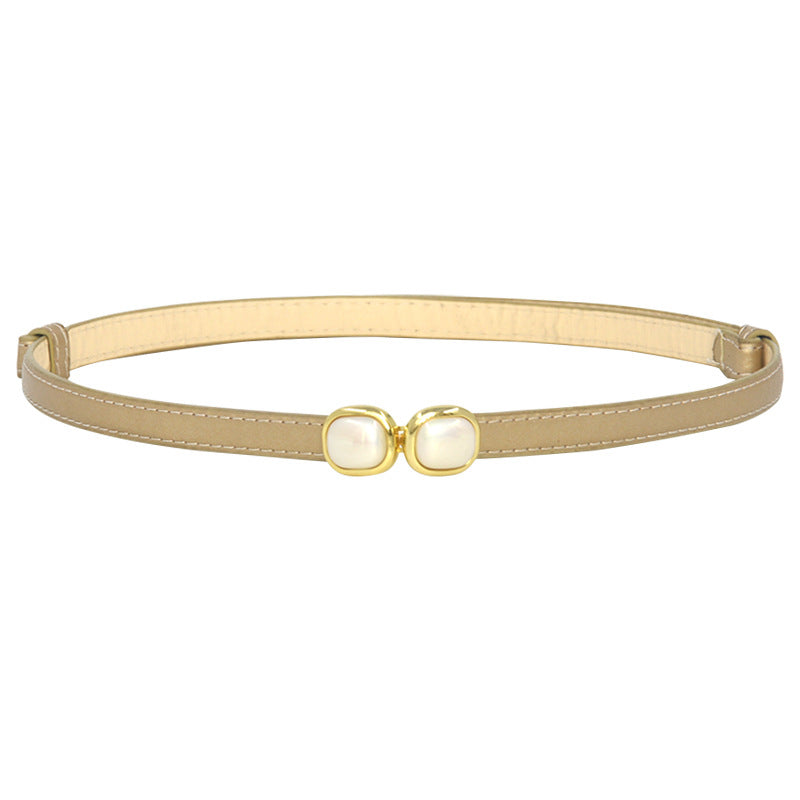 Patent leather belt woman