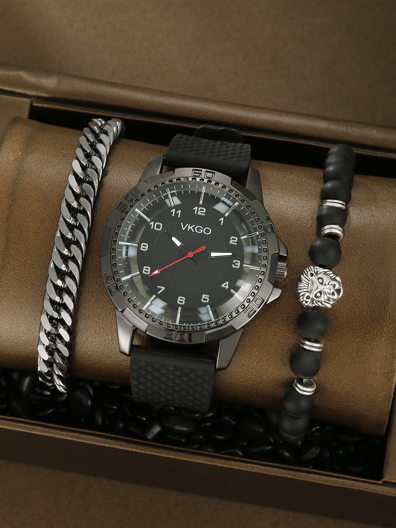 Men's Sports Bracelet Set Quartz Watch