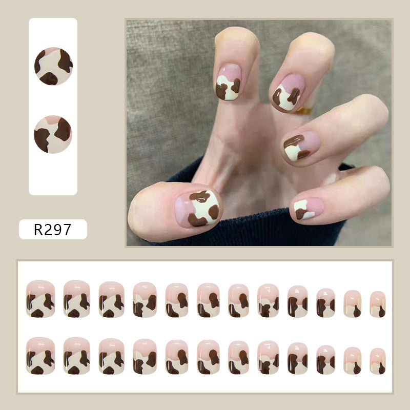 Wearable Removable Fake Nail Stickers Short Long